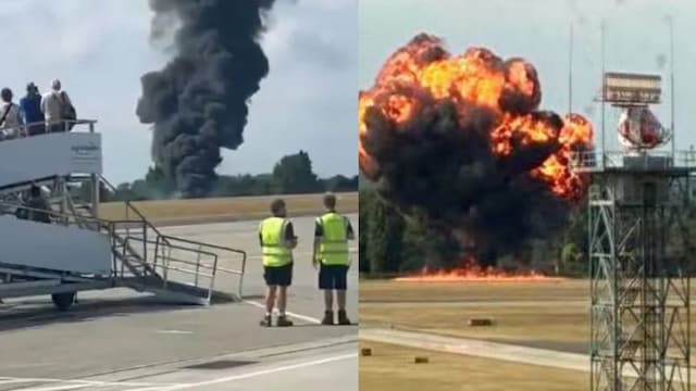Private Jet Crashes Moments After Takeoff 