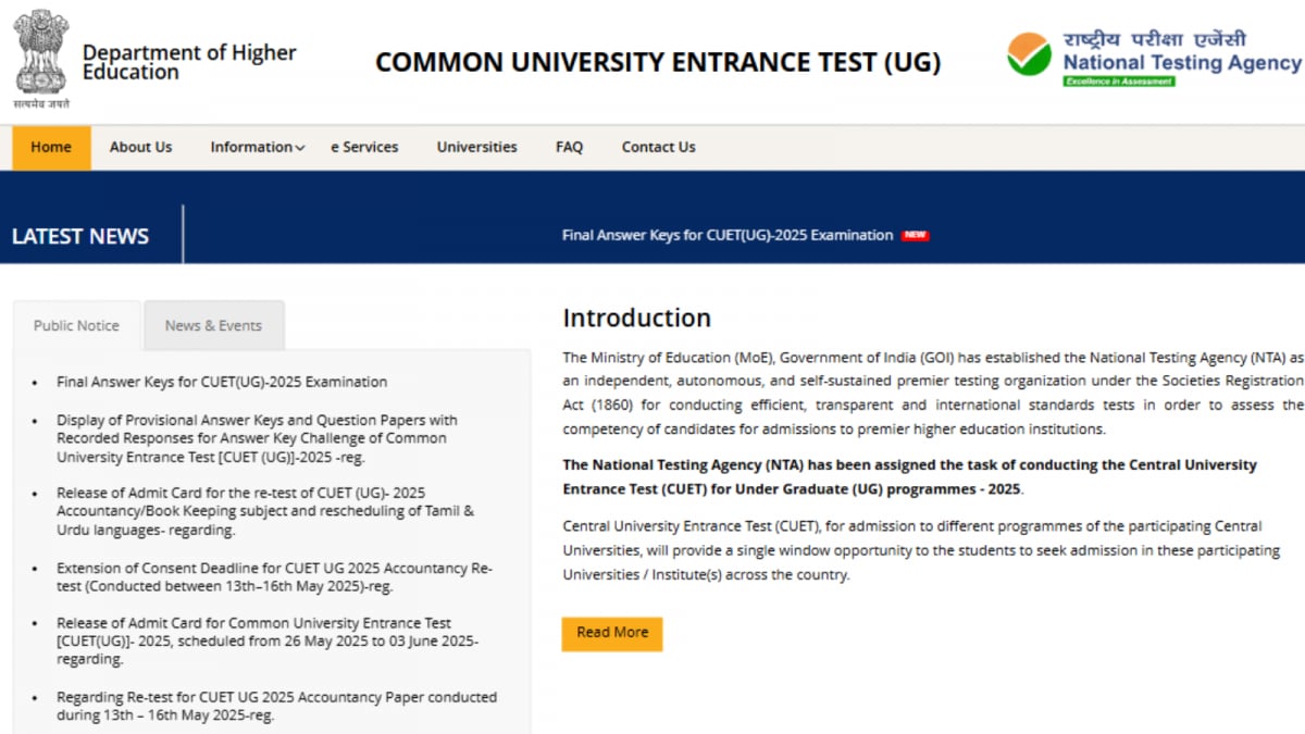 CUET UG 2025 Result Live Updates: How To Download NTA Scorecards?