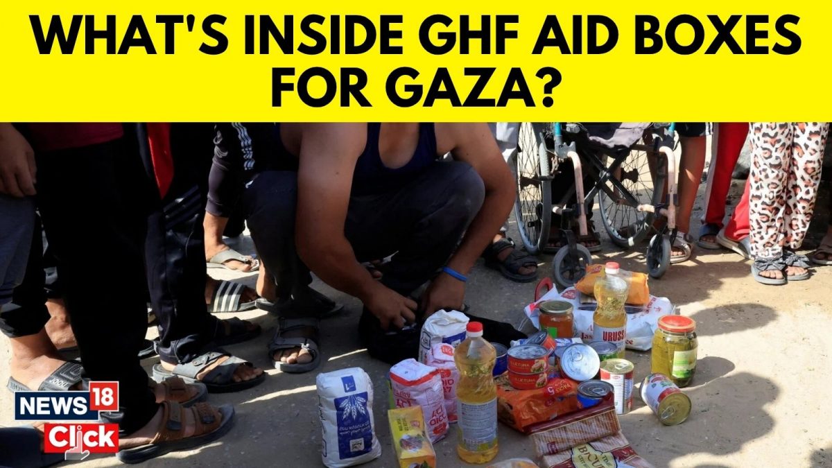 What is inside the GHF food aid box being distributed in Gaza? - News18