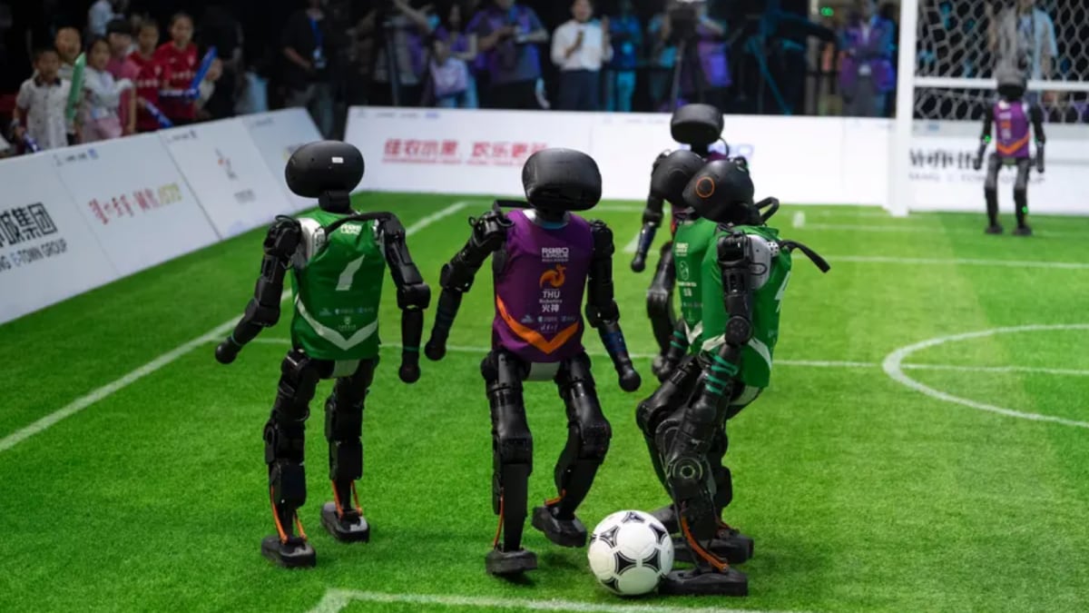 China’s Robot Football League Is Straight Out Of A Sci-Fi Film