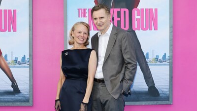 Liam Neeson and Pamela Anderson have worked together in The Naked Gun. (Photo Credit: X)