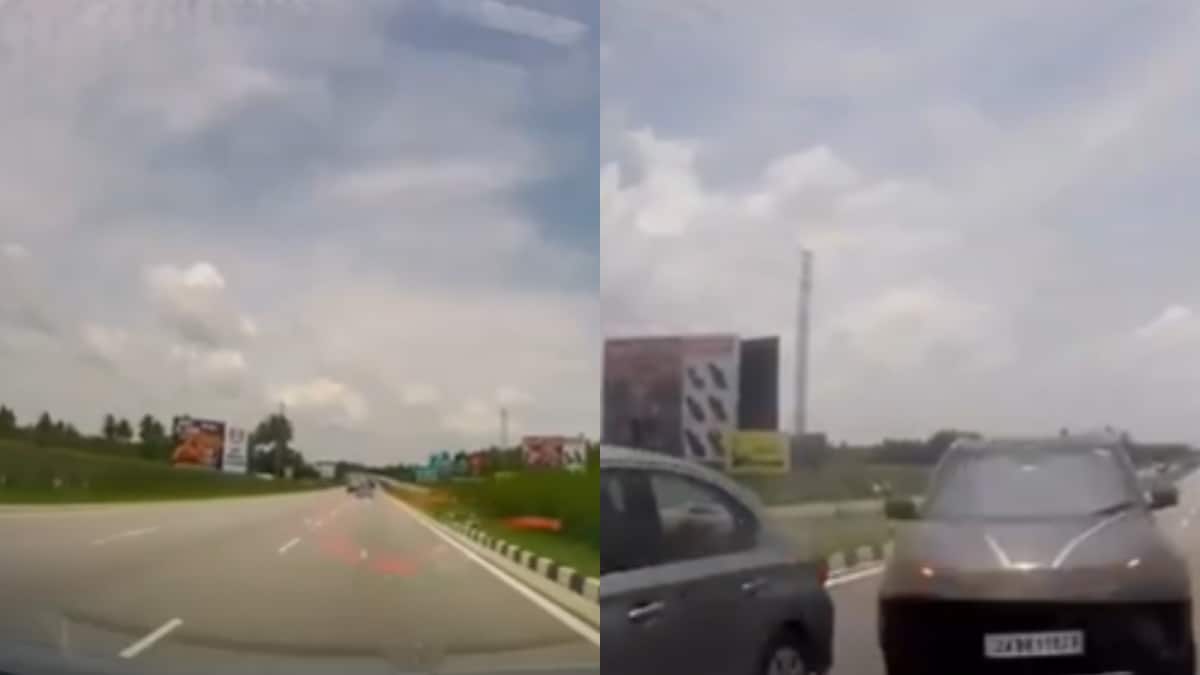 Dashcam Footage Shows High-Speed Crash on Expressway