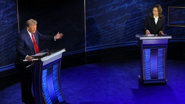 Donald Trump attacks Kamala Harris over poll endorsements (Reuters Image)