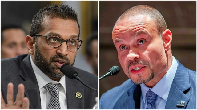 FBI Director Kash Patel and his deputy, Dan Bongino. (AP file photo)