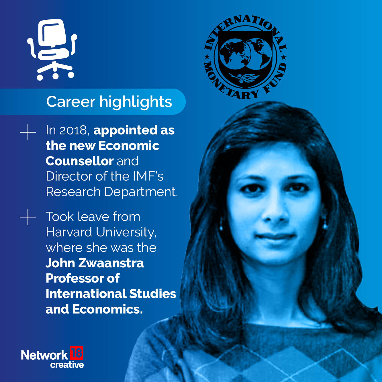 Gita Gopinath fact file Gita Gopinath fact file