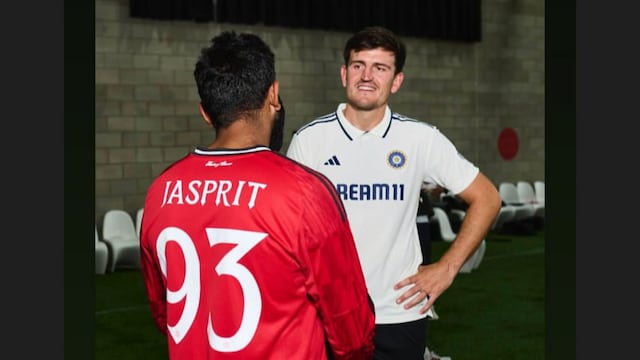 Harry Maguire expressed delight upon meeting Jasprit Bumrah (Instagram)