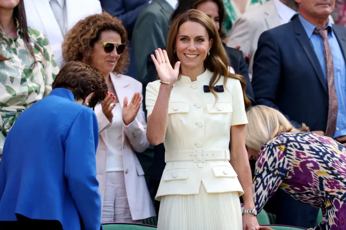 Kate Middleton Serves Classic Sophistication At Wimbledon 2025 In An All-White Self-Portrait Ensemble
