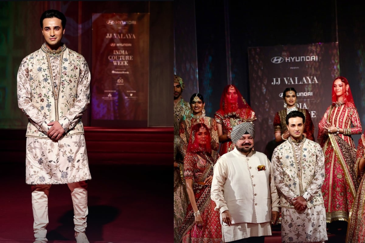 Indian Cricketer Abhishek Sharma Makes Runway Debut In Nehru Jacket, Jadau Choker At India Couture Week