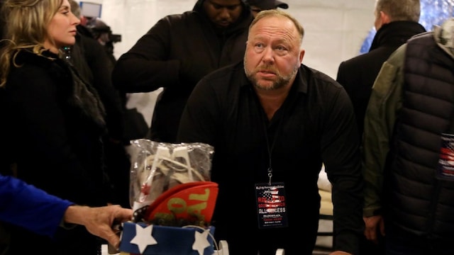 Conspiracy theorist Alex Jones blamed Israel on his show after 9/11 and that video has resurfaced two decades later amid Israeli strikes on Syria. (IMAGE: REUTERS)