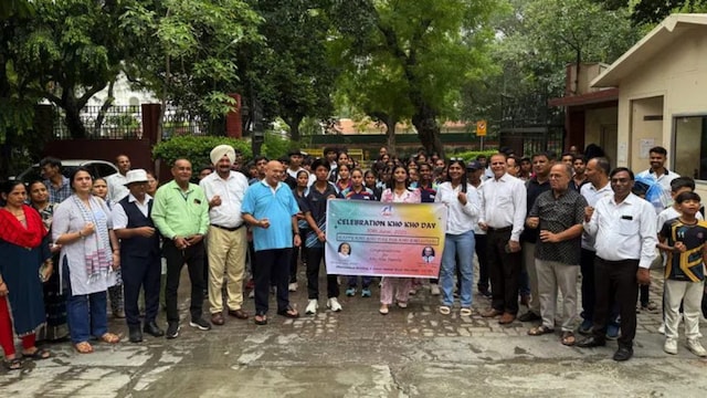 The KKFI celebrating Kho Kho day. (KKFI)