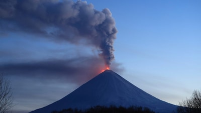 The Klyuchevskoy volcano, one of the highest active volcanoes in the world, erupts in Russia's northern Kamchatka Peninsula. (AP file photo)
