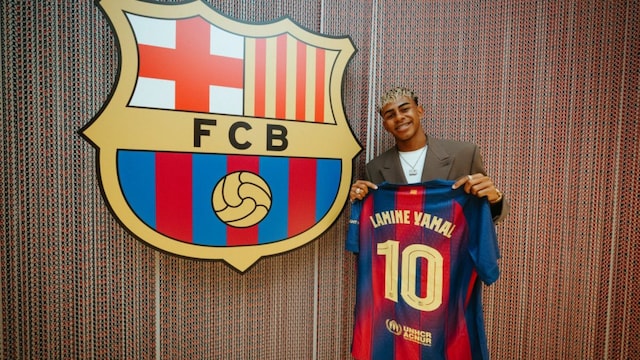 Lamine Yamal is Barcelona's new No.10 (X)