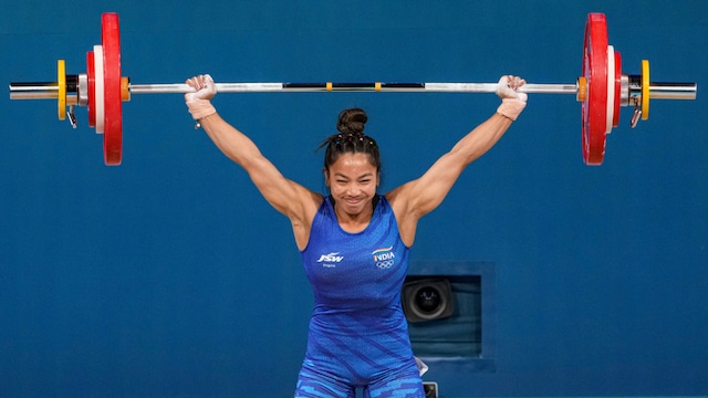 Indian weightlifter Mirabai Chanu (AP)