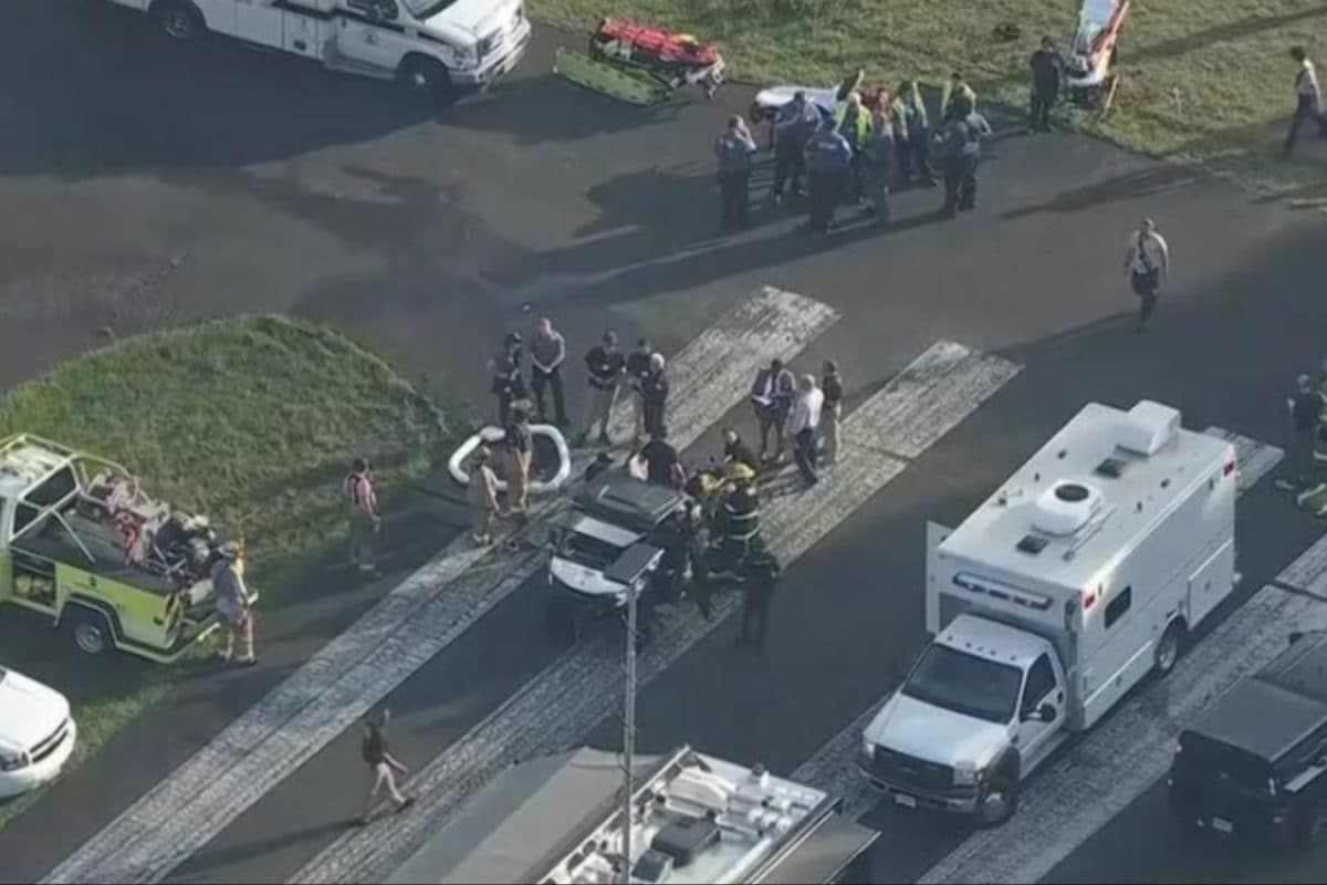 Skydiving Plane Veers Off Runway, Crashes Into Woods In New Jersey; 15 Injured