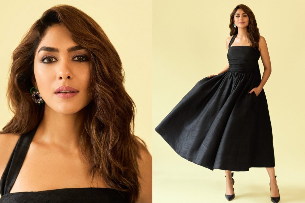 Mrunal Thakur Nails Black-Tie Glamour With Vintage-Inspired Edge In Her Latest Look
