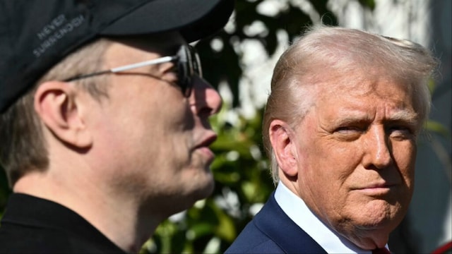 Donald Trump and Tesla CEO Elon Musk (File photo/AP)
