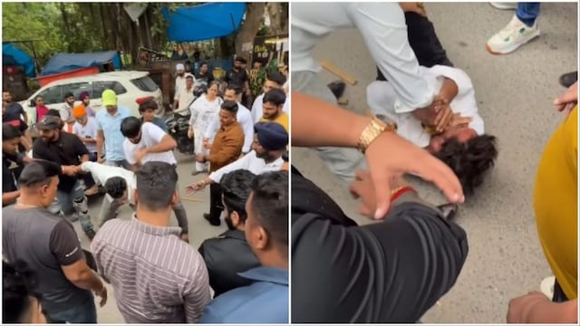 Social media influencer thrashed in Delhi (Video screengrabs/Instagram)