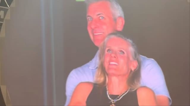 Astronomer CEO Andy Byron and his company's chief people officer, Kristin Cabot (Video screengrab)
