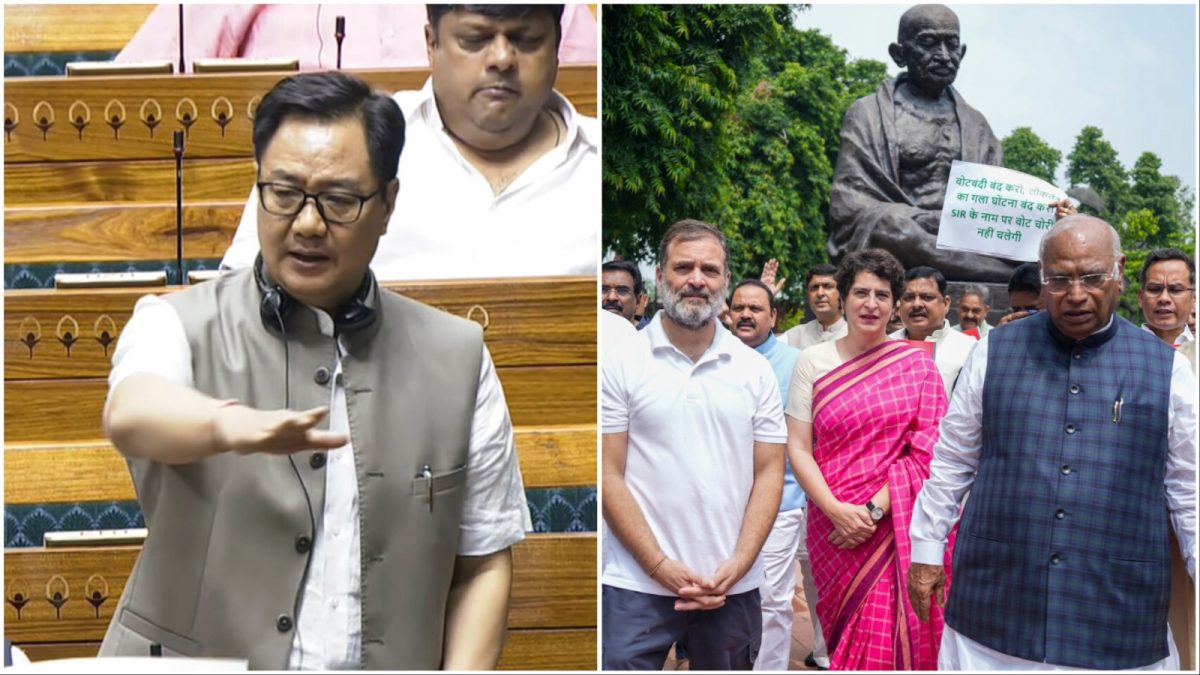 Rijiju Meets Gandhi, Kharge Amidst Bihar Voter Roll Protest