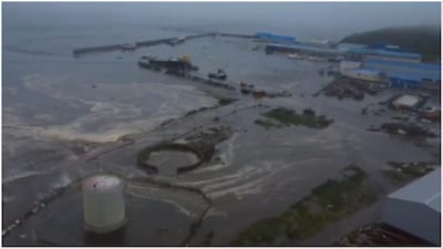 Tsunami in Russia after massive earthquake (Video Screengrab/RT)