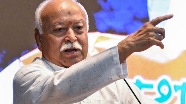 RSS chief Mohan Bhagwat at book launch event in Nagpur (PTI Image)