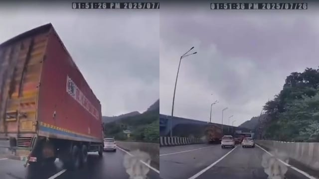 Mumbai-Pune expressway accident caught on cam 