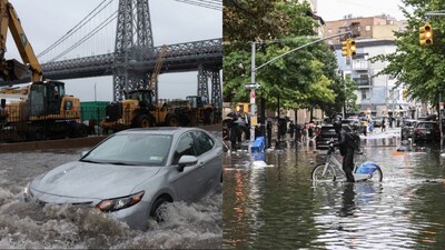 Flash Floods Grind New York To A Halt; Roads Submerged, Subway ...
