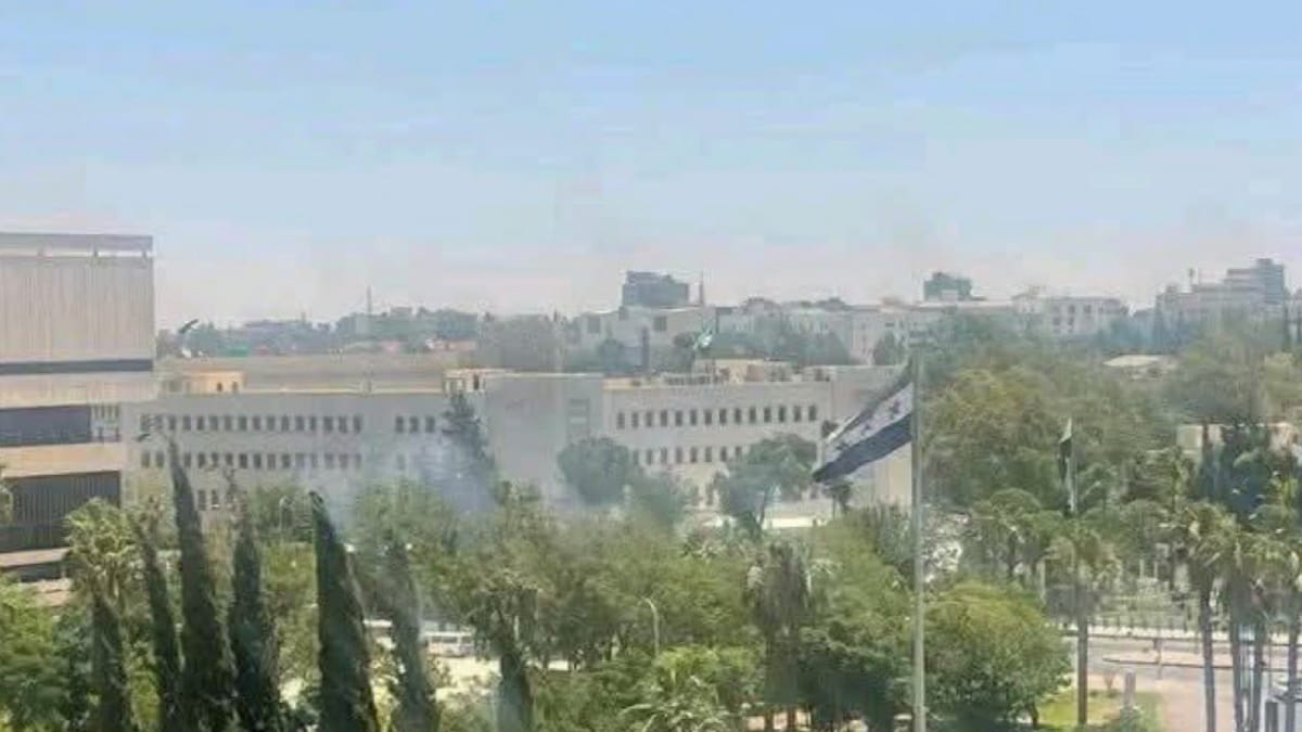 Israeli Strike Hits Syrian Army Headquarters In Damascus