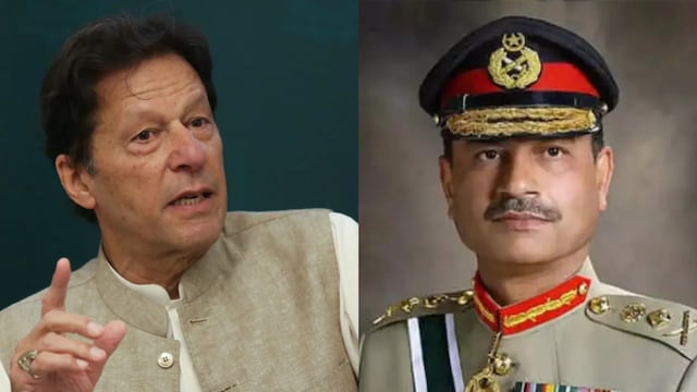 Pakistan's former Prime Minister Imran Khan and Army Chief Asim Munir (File)