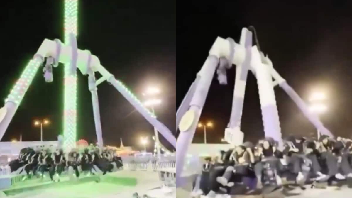 23 Escape Death As Amusement Park Ride Comes Crashing Down In Saudi Arabia | Watch