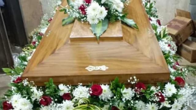 In Chinese culture, coffins are believed to carry auspicious connotations. (File)