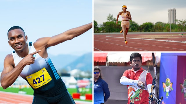 Reliance Foundation's Animesh Kujur, Acy Sojan and Mrinal Chauhan at World University Games 