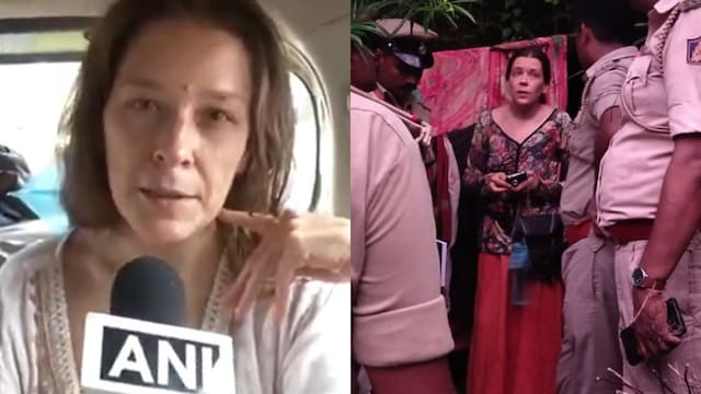 Russian woman rescued from Gokarna cave (ANI Image)