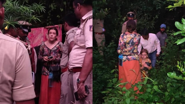 Russian woman Nina Kutina in India (CNN-News18)