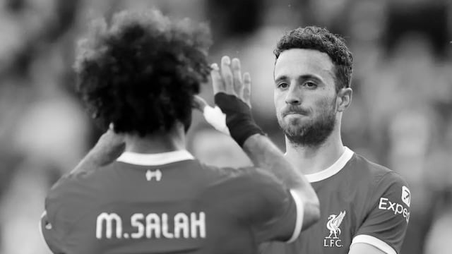 Salah with Jota at Liverpool (X)