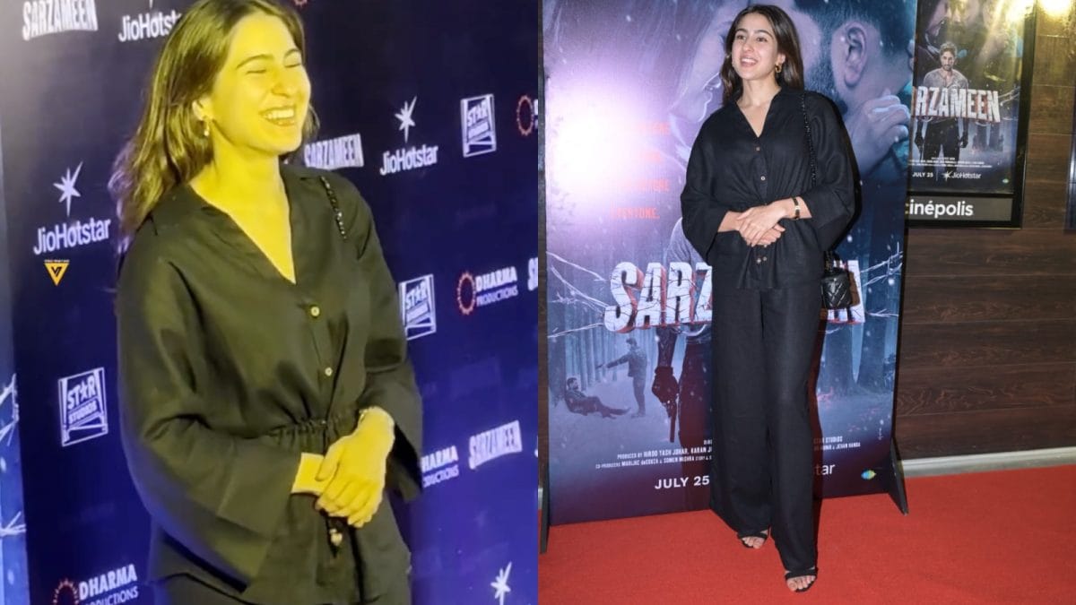 Sara Ali Khan's Heel Breaks at Premiere, Recovers Gracefully