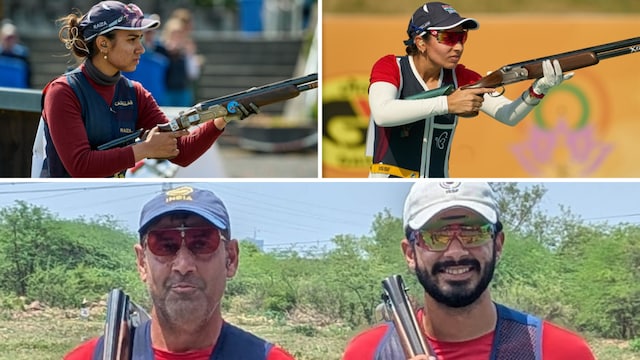 Skeet shooters at the Lonato Shotgun World Cup (NRAI)