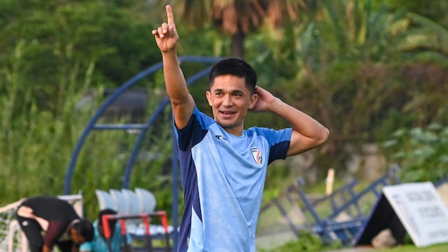 Indian football legend Sunil Chhetri (PTI)