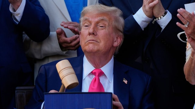 US President Donald Trump. (AP photo)
