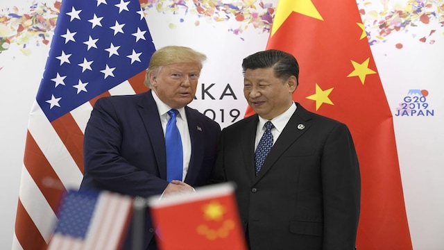 US President Donald Trump and Chinese President Xi Jinping (AP/File)