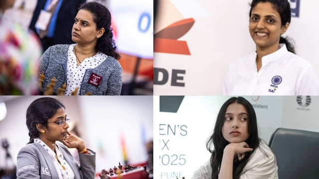 Koneru Hump, Harika Dronavalli, R Vaishali, Divya Deshmukh.