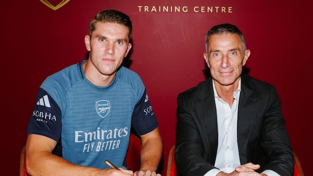 Arsenal sign Viktor Gyokeres from Sporting Lisbon. (X) 