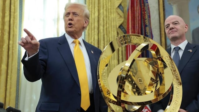 Donald Trump, Gianni Infantino. (X) 