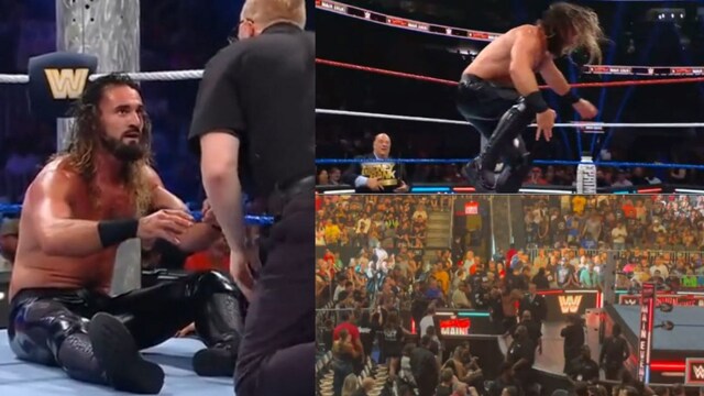 Seth Rollins sustains injury against LA Knight. 