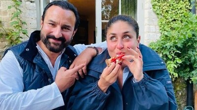 Saif Ali Khan couldn't stop gushing over Kareena Kapoor.