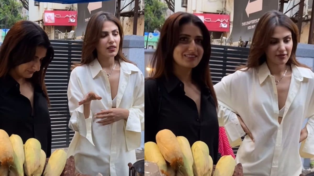 Fatima Sana Shaikh and Rhea Chakraborty Enjoy Sweet Potato Treat