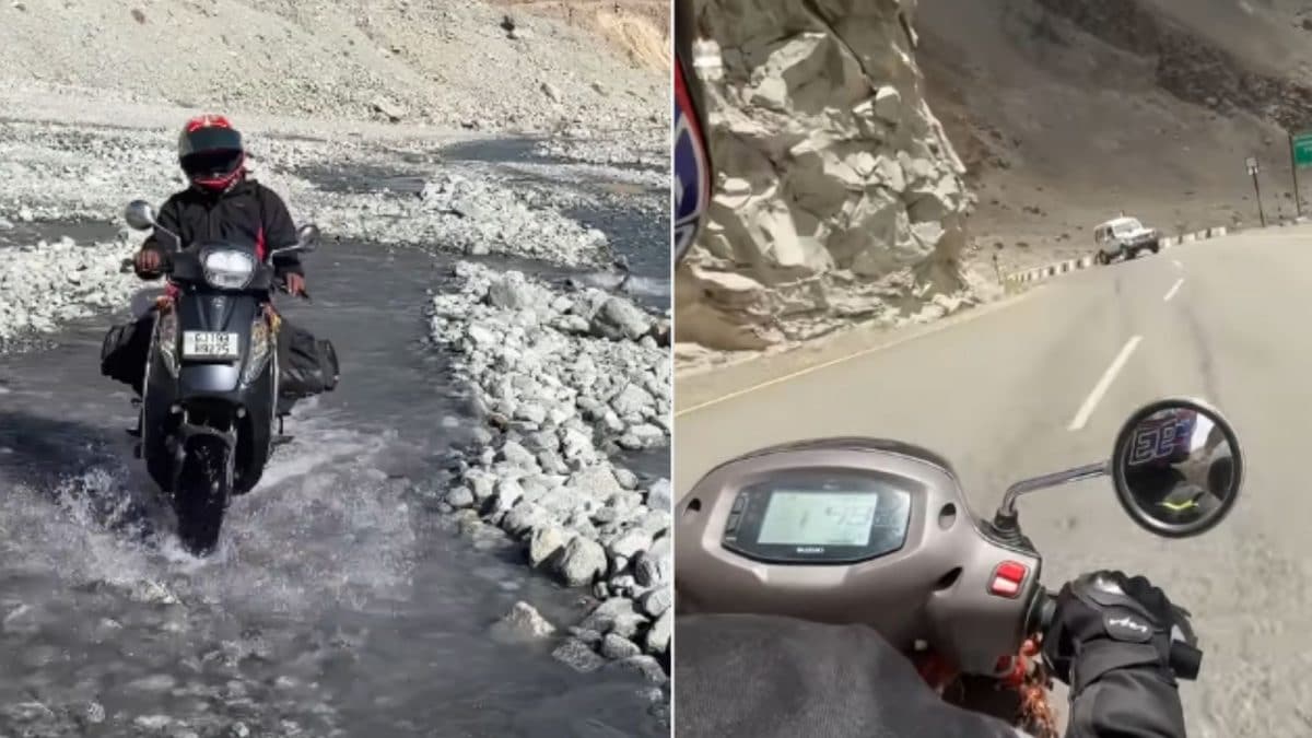 Man Travels To Ladakh On Scooty, Internet Is Finding It Hard To Digest | Video