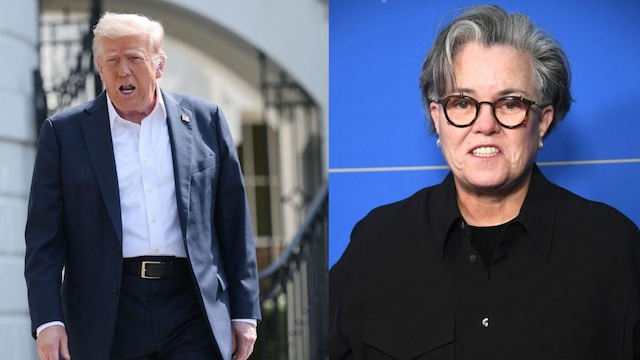 President Donald Trump and Rosie O'Donnell. (Photo/AFP)