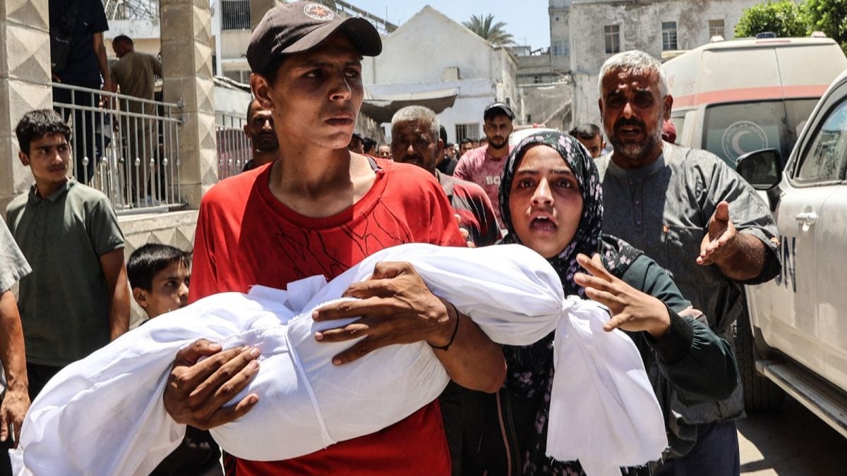 Israeli Strikes On Hamas Allegedly Kill Eight Children Waiting At Water Distribution Point In Gaza