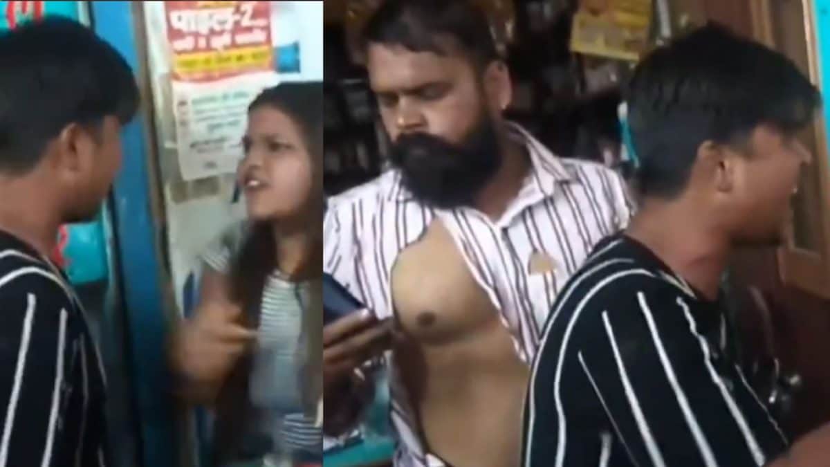 Husband Catches Wife, Confrontation Turns Viral in Vrindavan